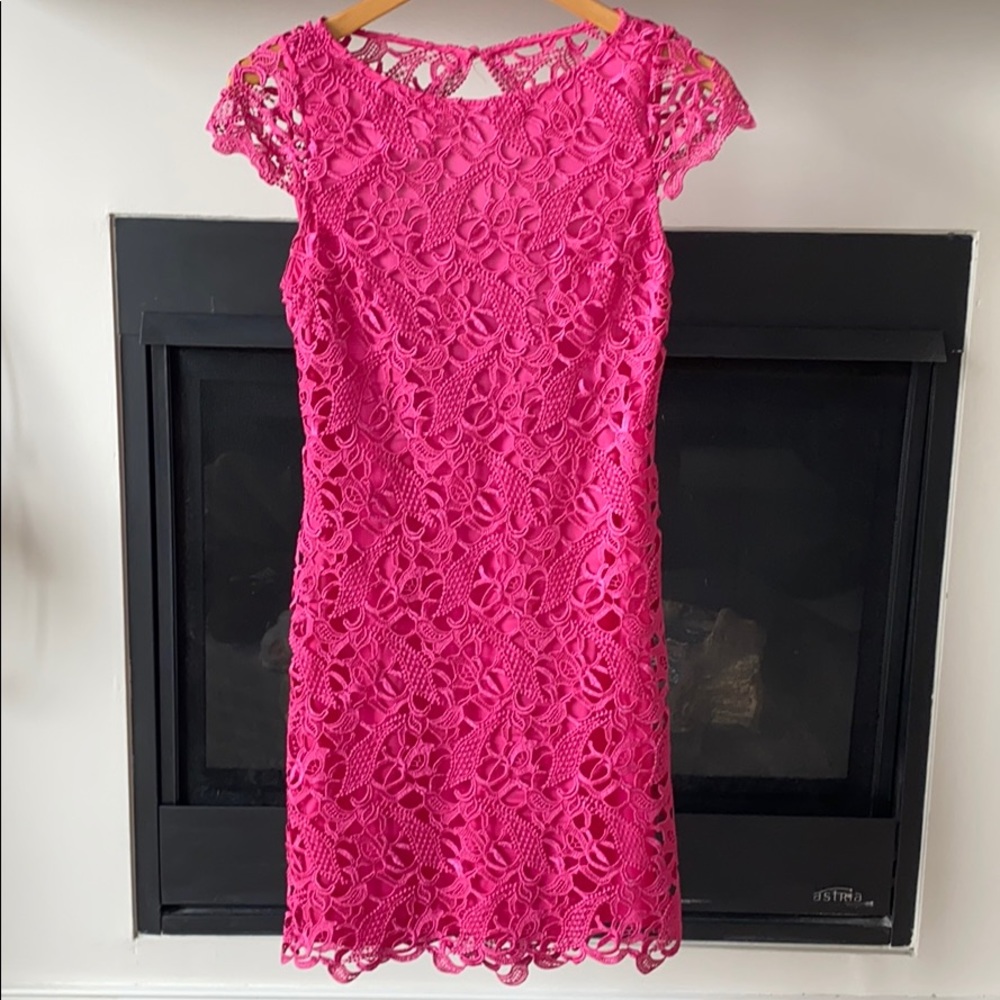 Alice and Olivia Lace Cocktail Dress